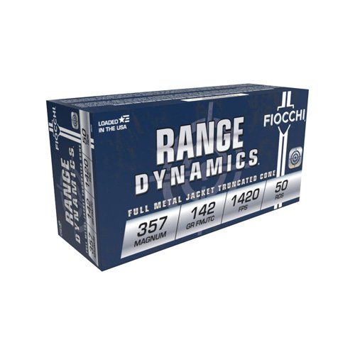 Fiocchi Pistol Shooting Dynamics Handgun Ammunition .357 Mag 142 gr FMJ 1420 fps 50/box