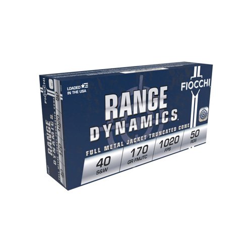 Fiocchi Pistol Shooting Dynamics Handgun Ammunition .40 S&W 170 gr FMJ 1020 fps 50/box