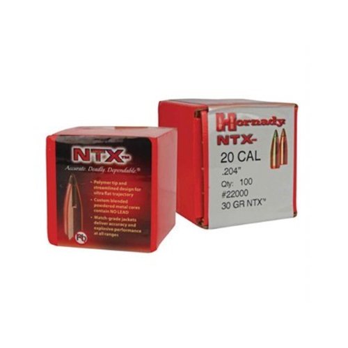 NTX® BULLETS - 20 CALIBER .204, 24 GRAIN, 100/BX