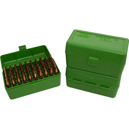 R-50 SERIES MEDIUM RIFLE AMMO BOX - 50 ROUND - GREEN