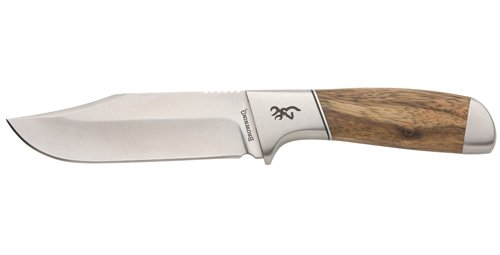 SAGE CREEK FIXED - WOOD HANDLE, LARGE, CLIP POINT, PLAIN EDGE, 4.5" BLADE
