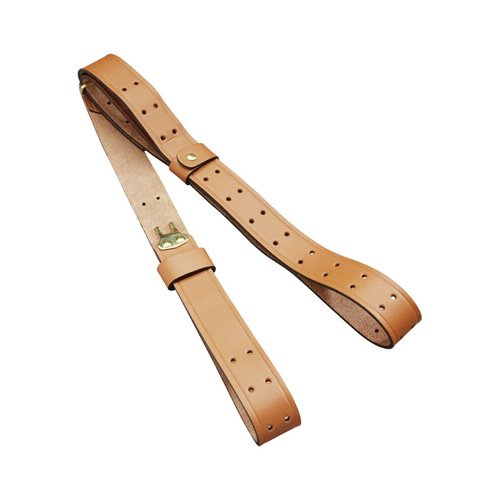 LEATHER MILITARY SLING - 1 1/4", PLAIN