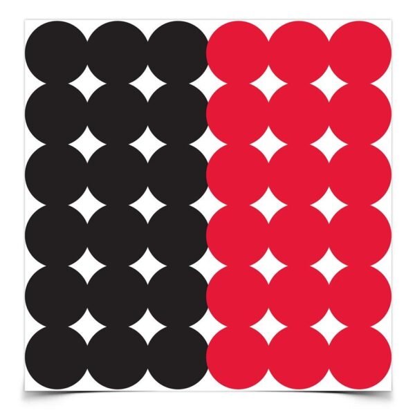 Birchwood Casey Dirty Bird Repair Pasters - 1" 432 qty Red/Black