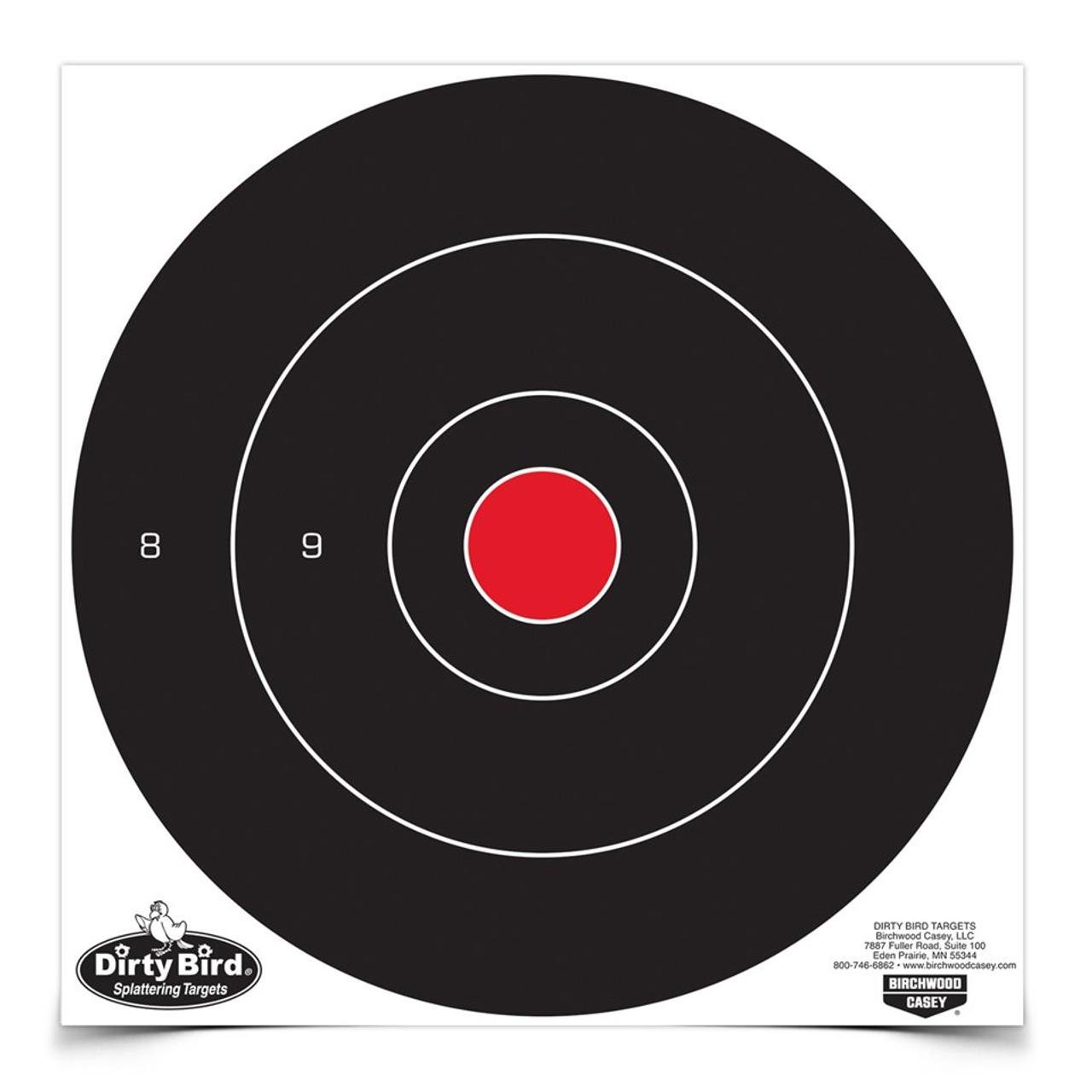 Birchwood Casey Dirty Bird 12-inch bull's-eye targets, 100 count