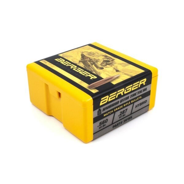 Berger Match Grade Tactical Bullets 6.5mm .264" 130 gr AR HYBRID OTM TACTICAL 100/box