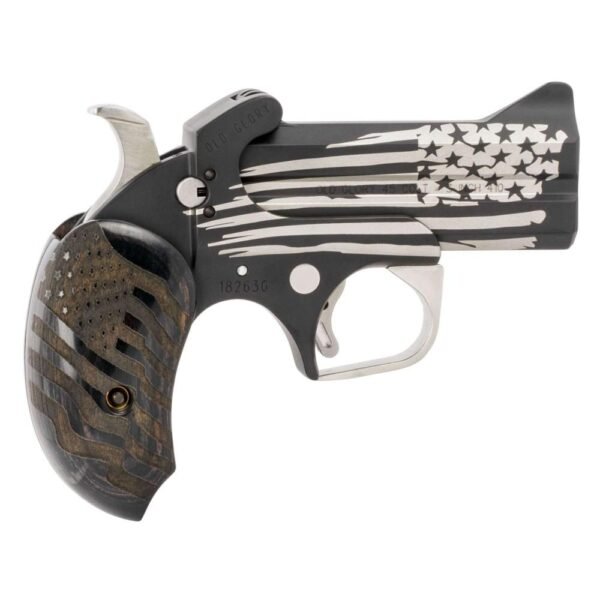 Bond Arms BAOG-BLK Old Glory 3.5" .45 Long Colt/.410 Bore 2 Rounds Black/Wood/American Flag Finish