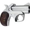 Bond Arms Texas Defender Handgun 2/rd Capacity .357 Mag/.38 Spl .45LC/.410 3" Barrel Silver with Rosewood Grip