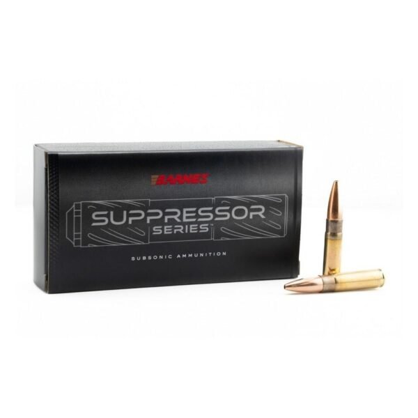 Barnes Suppressor Series Sierra MatchKing Rifle Ammunition .300 Blackout 220gr HP 1060 fps 20/ct