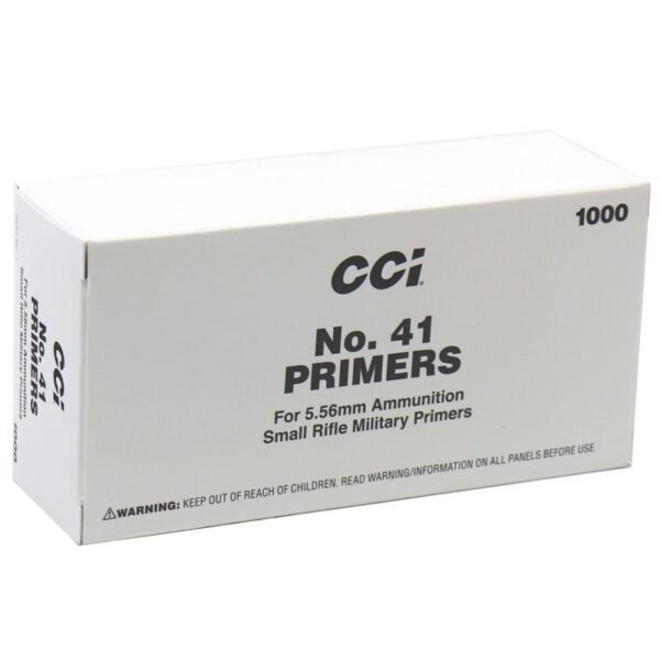 CCI Standard Primers #41 (Small) 5.56mm Military / NATO Sensitivity 1000/ct