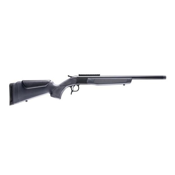 CVA Scout Single Shot Rifle .243 Win 20" Threaded Blued Barrel Grey Stock 0 MOA Pic Rail