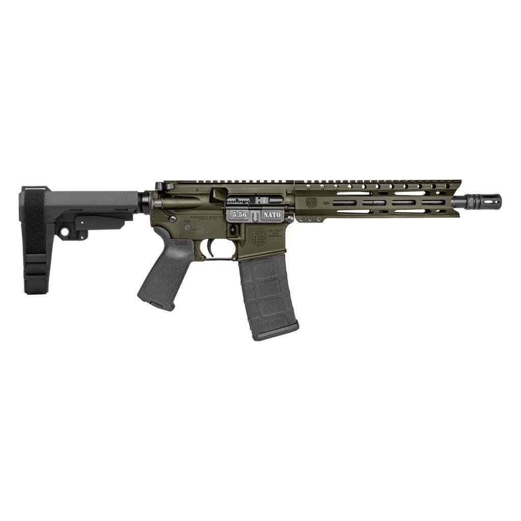 Diamondback DB15 Pistol 5.56mm 30rd Magazine(1) 10" Barrel 9" M-LOK Rail SBA3 Brace OD Green