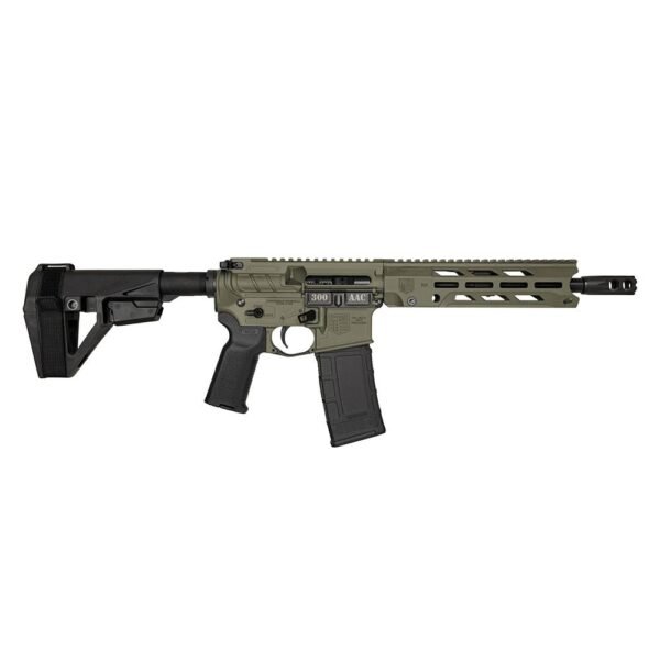 Diamondback DB15 Handgun .300 Blk 30rd Magazine 10.5" 5/8x24 Threaded Barrel OD Green with SBA5 Brace