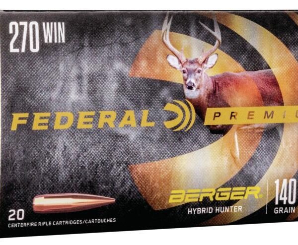 Federal Classic Hunter Berger Hybrid Rifle Ammunition .270 Win 140 gr BTHP 2950 fps 20/ct