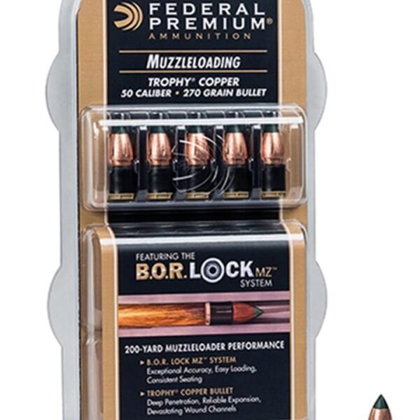 Federal Premium Trophy Copper Muzzleloader Bullets .50 cal 270 gr Poly Tip 15/box