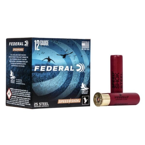 FEDERAL SPEED-SHOK HIGH VELOCITY STEEL 12GA 3-1/2" 1-3/8OZ BBB AMMO 25RD