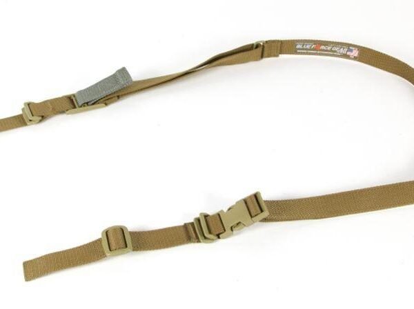 VICKERS COMBAT SLING - COYOTE BROWN, PLASTIC ADJUSTER/TRIGLIDES, 54" - 64"