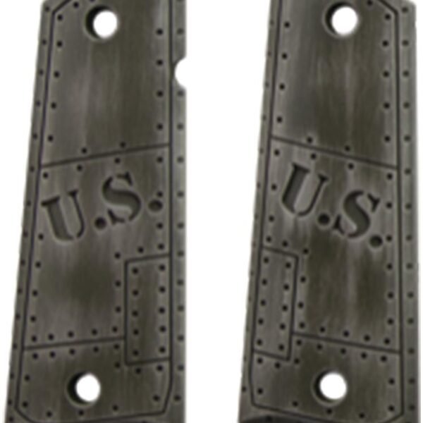 Hogue Govt. Model Aluminum - 1911 U.S. Green Distressed Grip