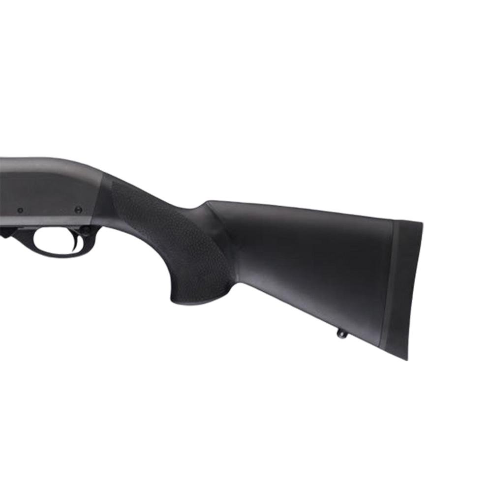 Hogue Shotgun Stock for Remington 870 12 Gauge OverMolded Shotgun Stock - 12" L.O.P. Black