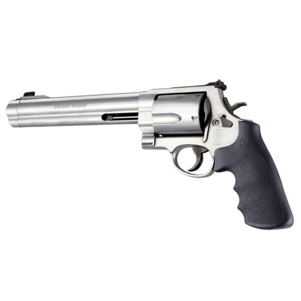 HOGUE S&W ROUND BUTT RUBBER CONV BLK