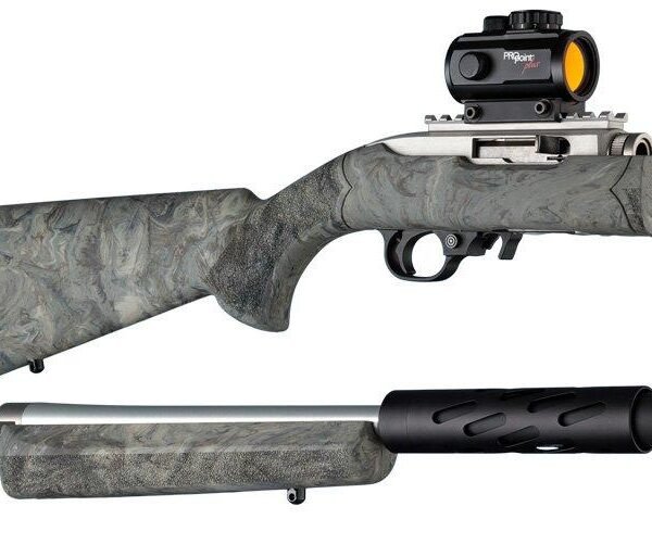 Hogue Ruger 10-22 Takedown Rub. OM Stock w/Standard Barrel Chan. Ghillie Green