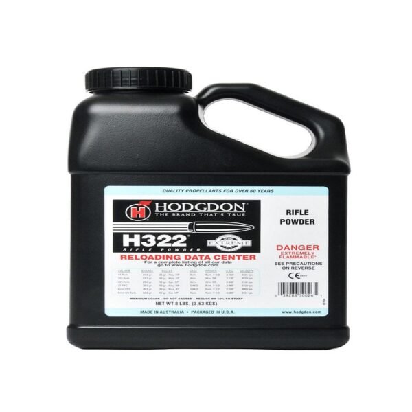 Hodgdon Extreme H322 Rifle Powder 8 lbs