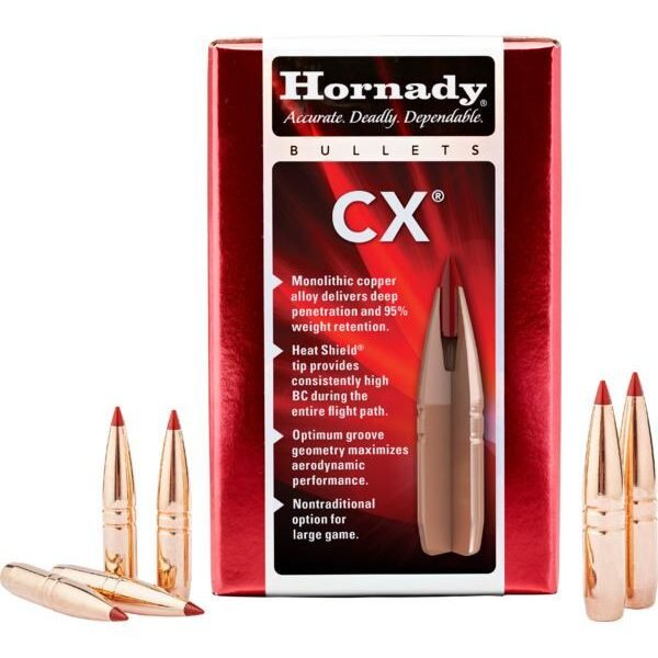HORNADY BULLETS 22CAL .224 - 65GR CX 50CT