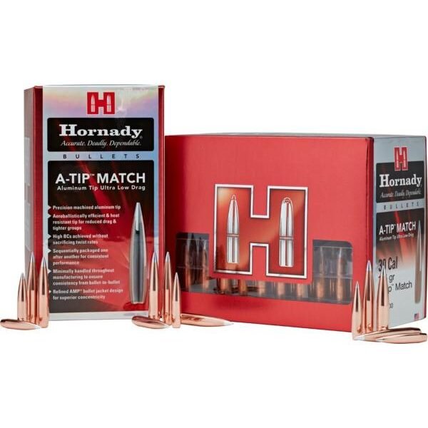 Hornady A-Tip Match Rifle Bullets SEQUENTIAL 6.5mm .264" 135 gr 1-8.5") 500/ct
