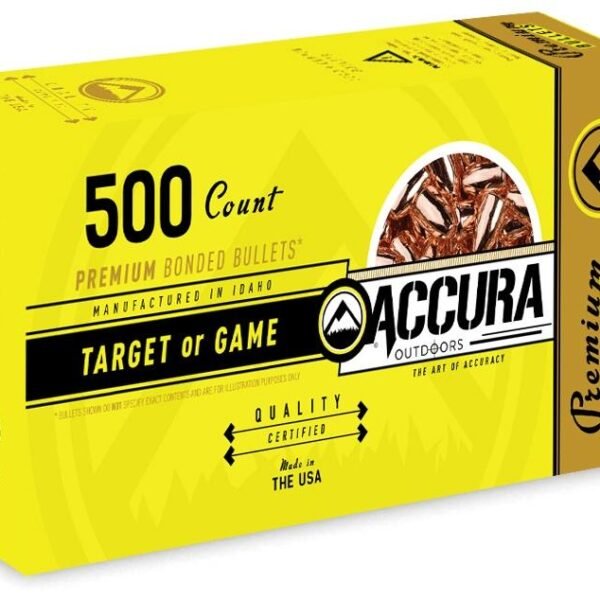 Accura Premium Powerbond Bullets .45 cal .452" 200 gr RN 500/ct