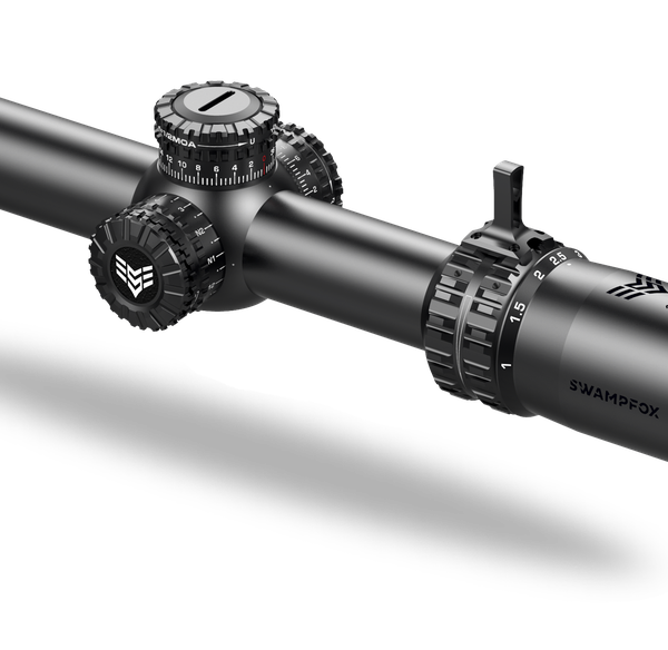 Swampfox Arrowhead LPVO Series Rifle Scope 1-8x24 30mm SFP IR Red MIL Black