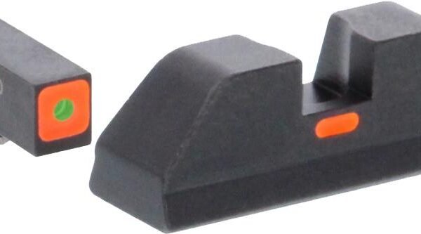 Green Tritium Outline Orange Square (non trit) REAR for Glock Gen 5