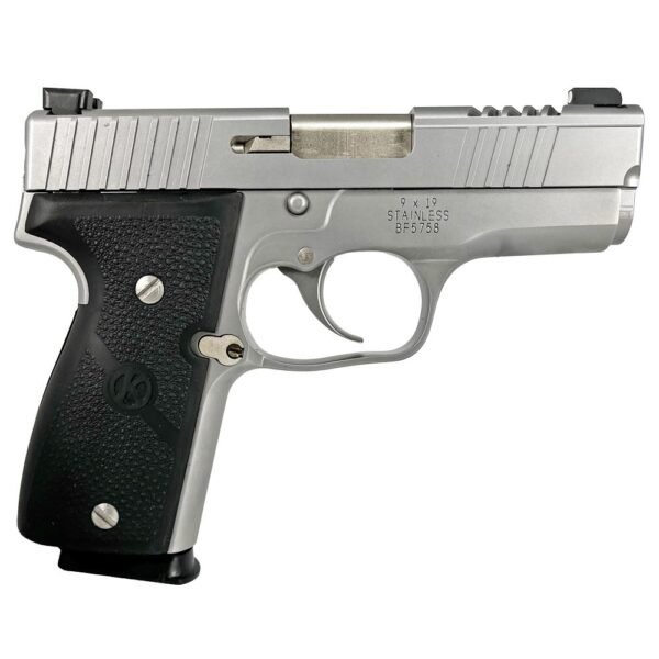 Kahr K9 Limited Edition Cut Out Stainless Steel Slide Handgun 9mm Luger 7rd Magazines 3.6" Barrel TruGlo Sights