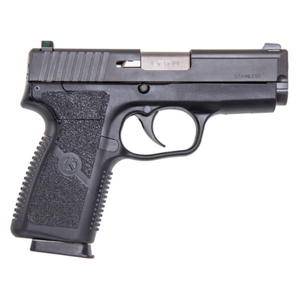 Kahr P9 Handgun 9mm Luger 7rd(2)&8rd(1) Magazines 3.6" Barrel Black Slide/Black Grip Night Sights CA Compliant