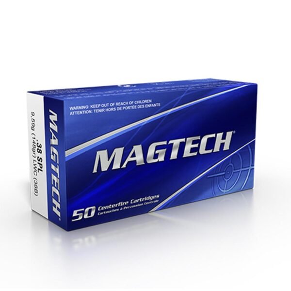 MagTech Handgun Ammunition .38 Spl 148 gr LWC 710 fps 50/box