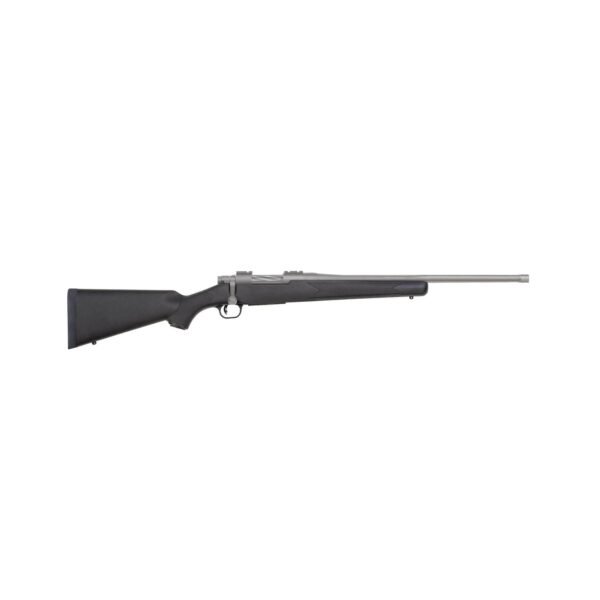 Mossberg Patriot Stainless Cerakote Rifle .450 Bushmaster 4rd Capacity 20'' Threaded Barrel Black Synthetic Stock