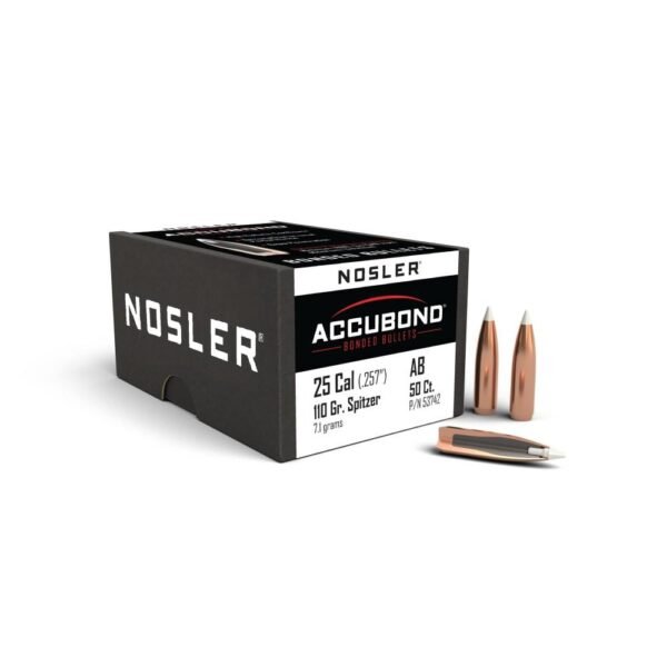 NOSLER BULLETS 25 CAL .257 - 110GR ACCUBOND 50CT