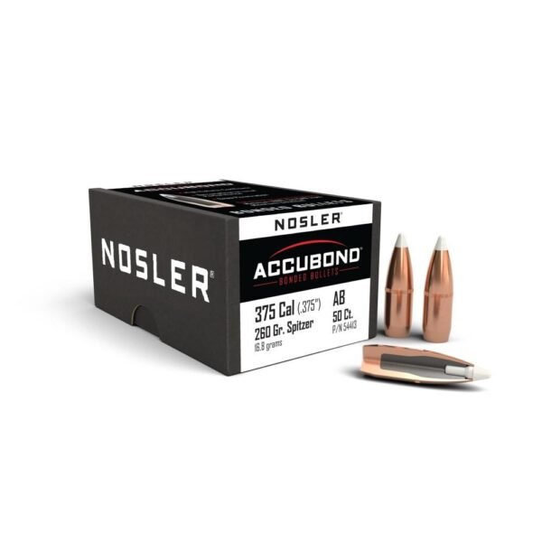 NOSLER BULLETS 375 CAL .375 - 260GR ACCUBOND 50CT