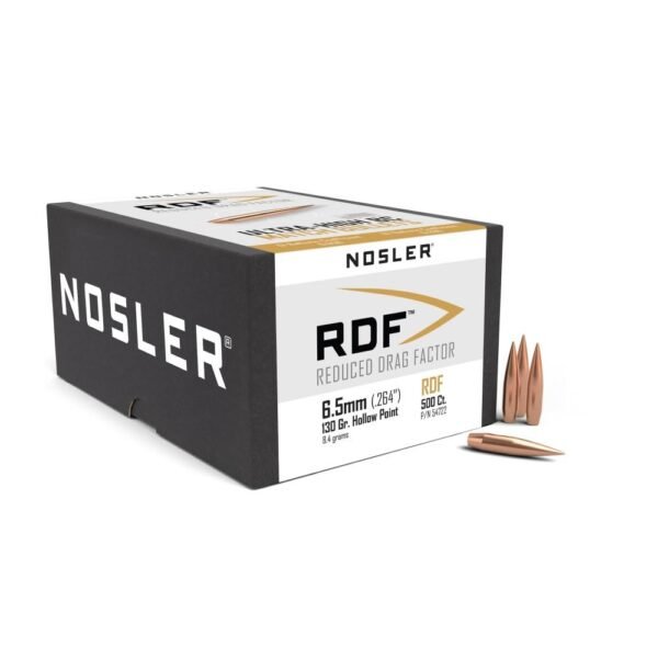 Nosler RDF Match Rifle Bullets 6.5mm .264" 130gr HPBT 500/ct