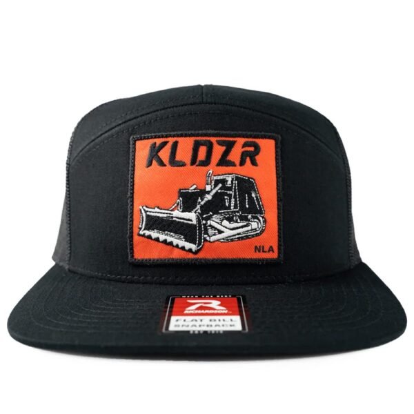 Nine Line Killdozer 7-Panel Richardson Trucker Hat Black