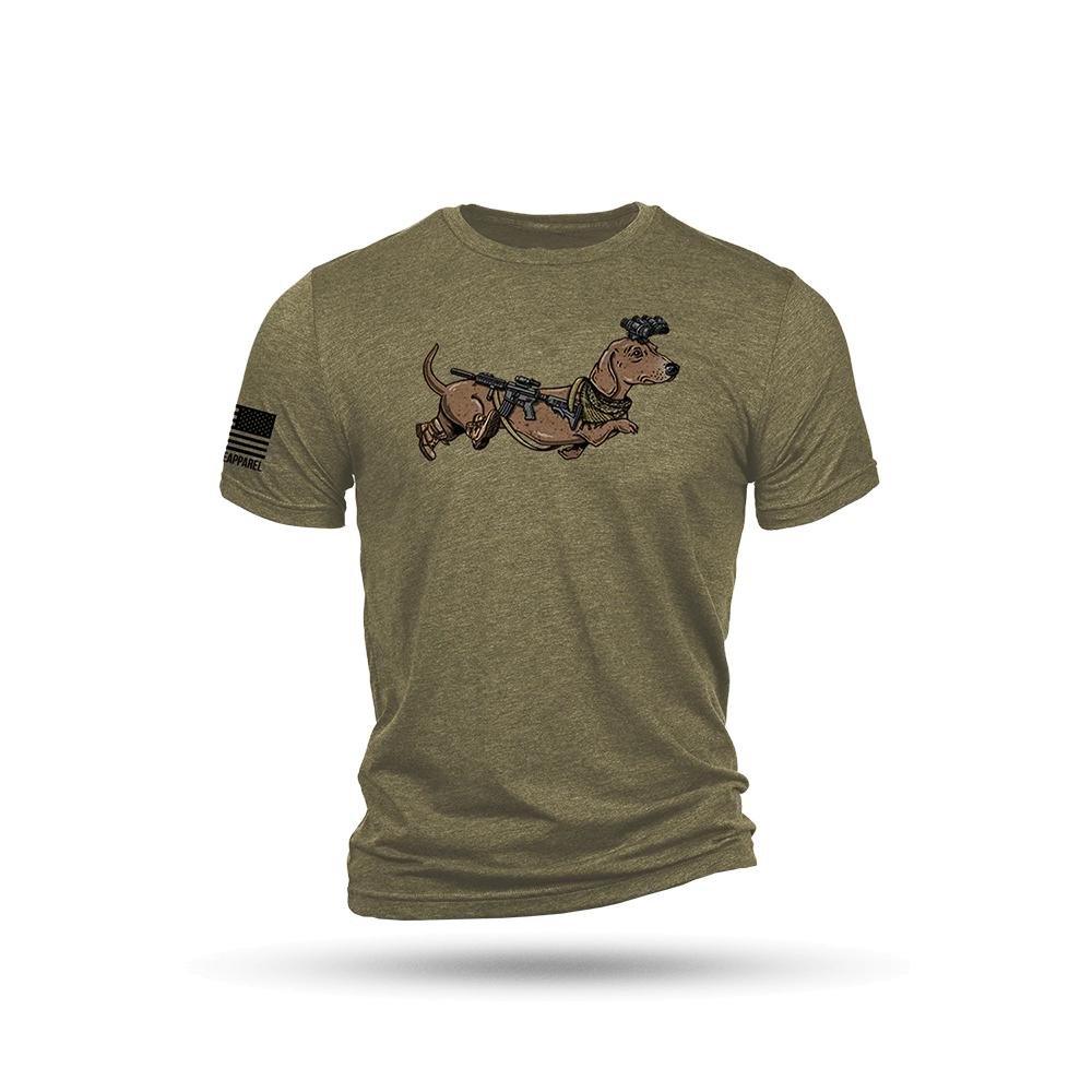 Nine Line Tactical Wiener Short Sleeve Shirt Olive Triblend 3XL