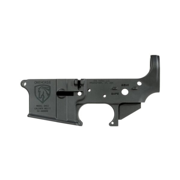 ONE HORSE AR15 STRIPPED LOWER - RECEIVER ALUMINUM BLACK