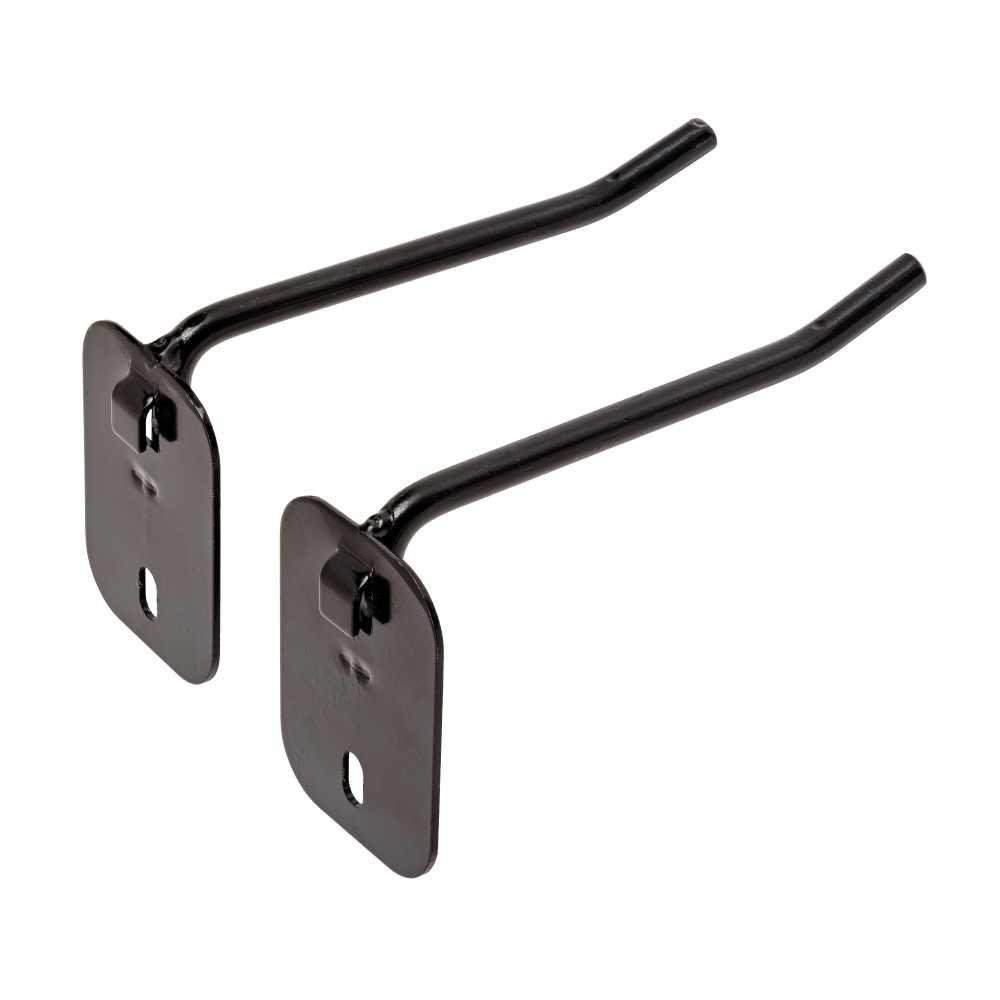 Hornady Square-Lok 4" Single Peg Hook Black 2/ct