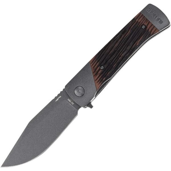 Old Timer Frontier Manual Folding Knife 3-3/4" Clip Point Blade Rosewood