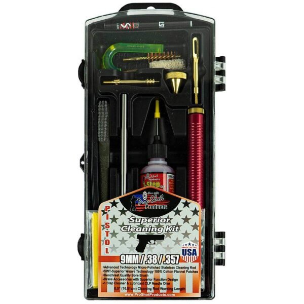 PRO-SHOT PSTL CLNG KIT 38/357/9MM BX