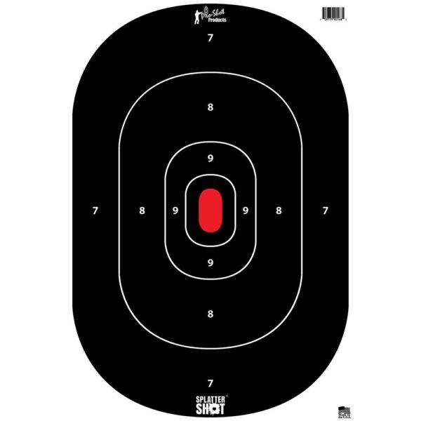 PROSHOT 12X18 SILH SS BLACK 8PK
