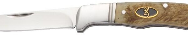 Browning Joint Venture Pocket Knife Jigged Sheep Horn - 3" Blade