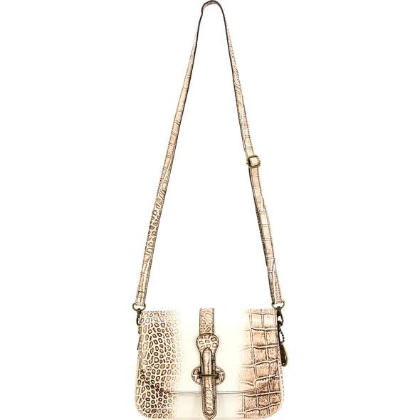 Smith & Wesson Croc Crossbody Concealed Carry Purse Beige