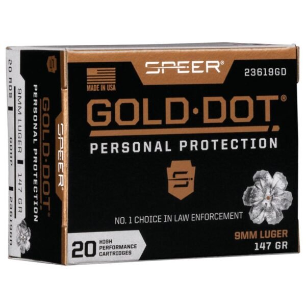 SPR GOLD DOT 9MM 147GR HP 20/200