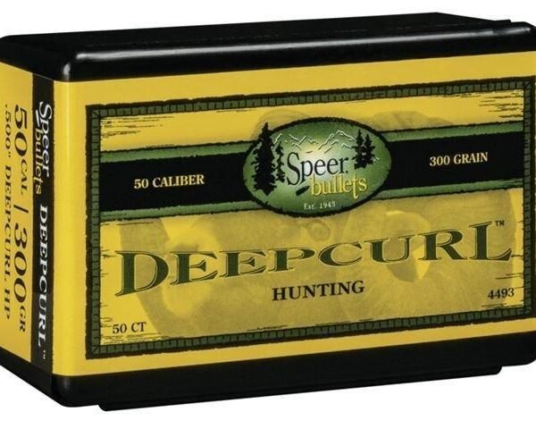 Speer Deep Curl Handgun Bullets .50 AE .500" 300 gr DCHP 50/ct