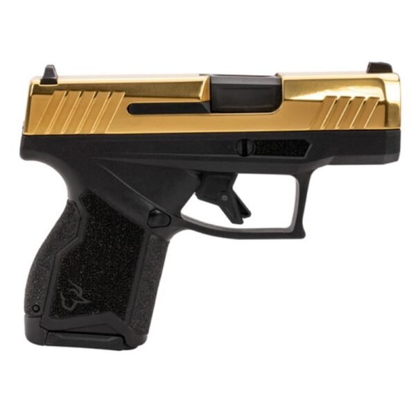 Taurus GX4 Handgun 9mm Luger 11rd (1) & 13rd (1) Magazines 3" Barrel Gold Slide and Black