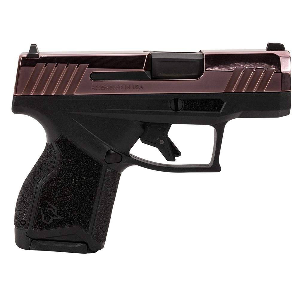 Taurus GX4 Handgun 9mm Luger 11rd (1) & 13rd (1) Magazines 3" Barrel Rose Gold Slide and Black